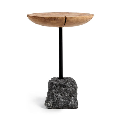Classic Home - Linden Reclaimed Elm Accent Table - Natural - 51005471 view 2