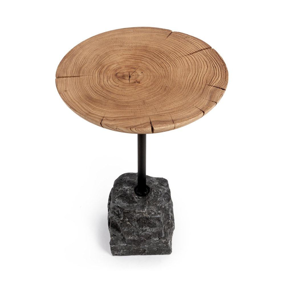 Classic Home - Linden Reclaimed Elm Accent Table - Natural - 51005471 view 3