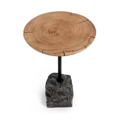 Classic Home - Linden Reclaimed Elm Accent Table - Natural - 51005471 view 3