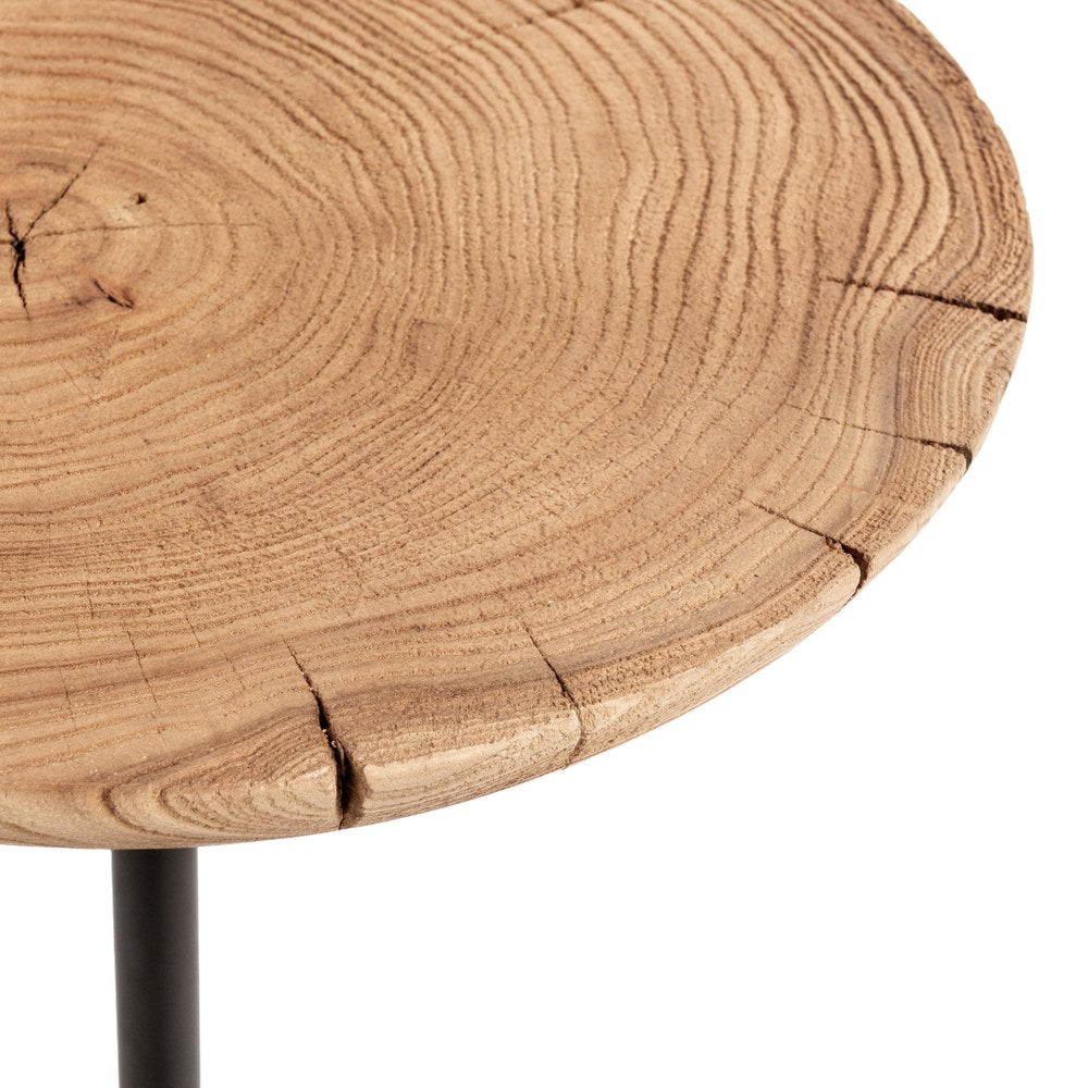 Classic Home - Linden Reclaimed Elm Accent Table - Natural - 51005471 view 4