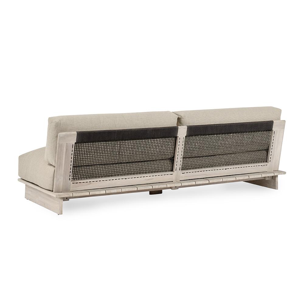 Classic Home  - Livia Outdoor Teak Modular Sectional - Taupe - 53051647 veiw 3