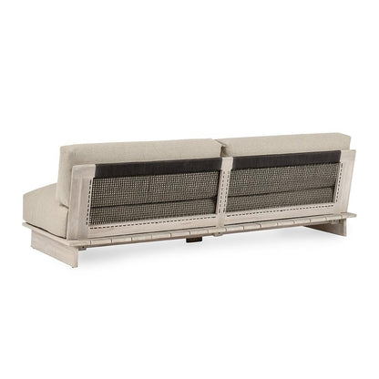 Classic Home  - Livia Outdoor Teak Modular Sectional - Taupe - 53051647 veiw 3
