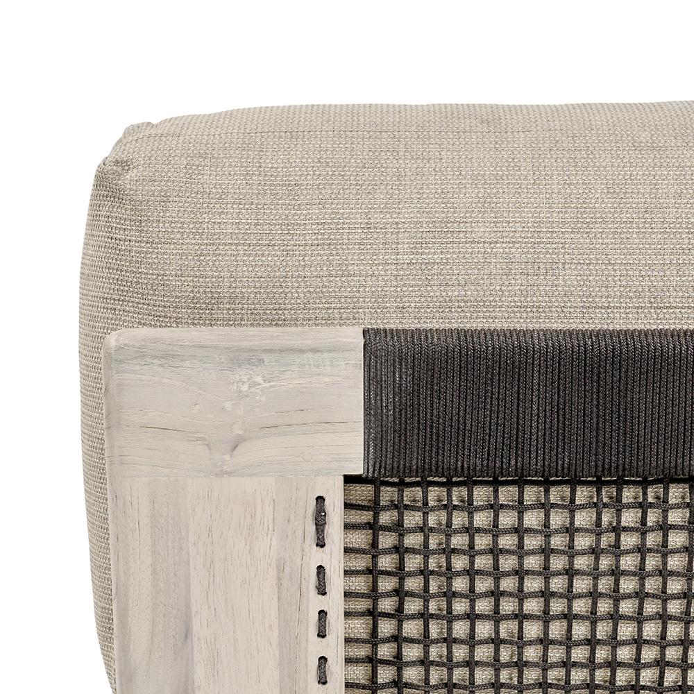 Classic Home  - Livia Outdoor Teak Modular Sectional - Taupe - 53051647 veiw 4
