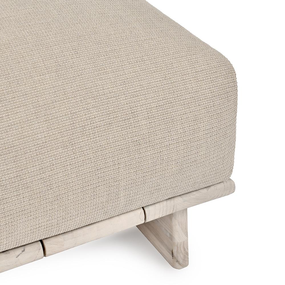 Classic Home  - Livia Outdoor Teak Modular Sectional - Taupe - 53051647 veiw 5