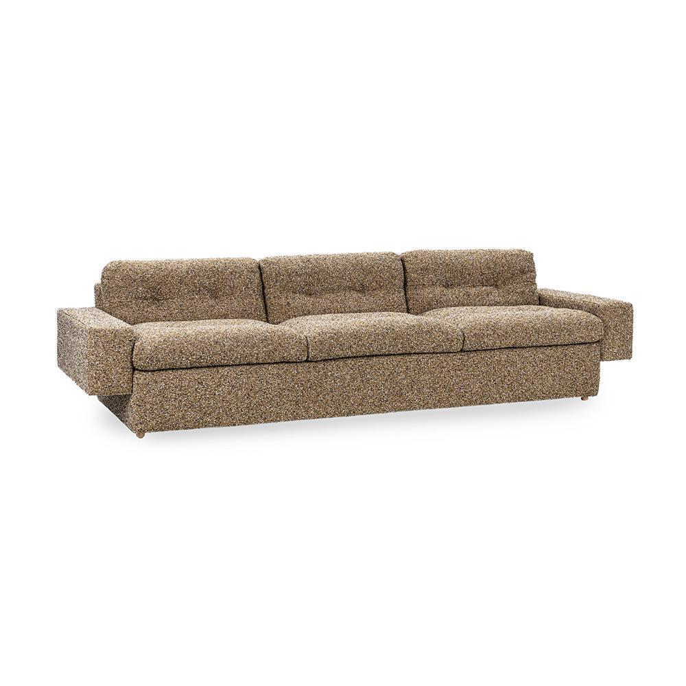 Classic Home  - Lucca 117in Upholstered Fabric Sofa in Honey Yellow - 6106SF16 veiw 1