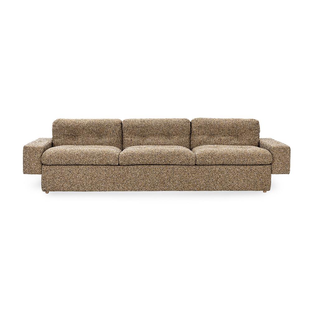 Classic Home  - Lucca 117in Upholstered Fabric Sofa in Honey Yellow - 6106SF16 veiw 2