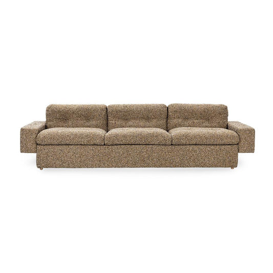 Classic Home  - Lucca 117in Upholstered Fabric Sofa in Honey Yellow - 6106SF16 veiw 2