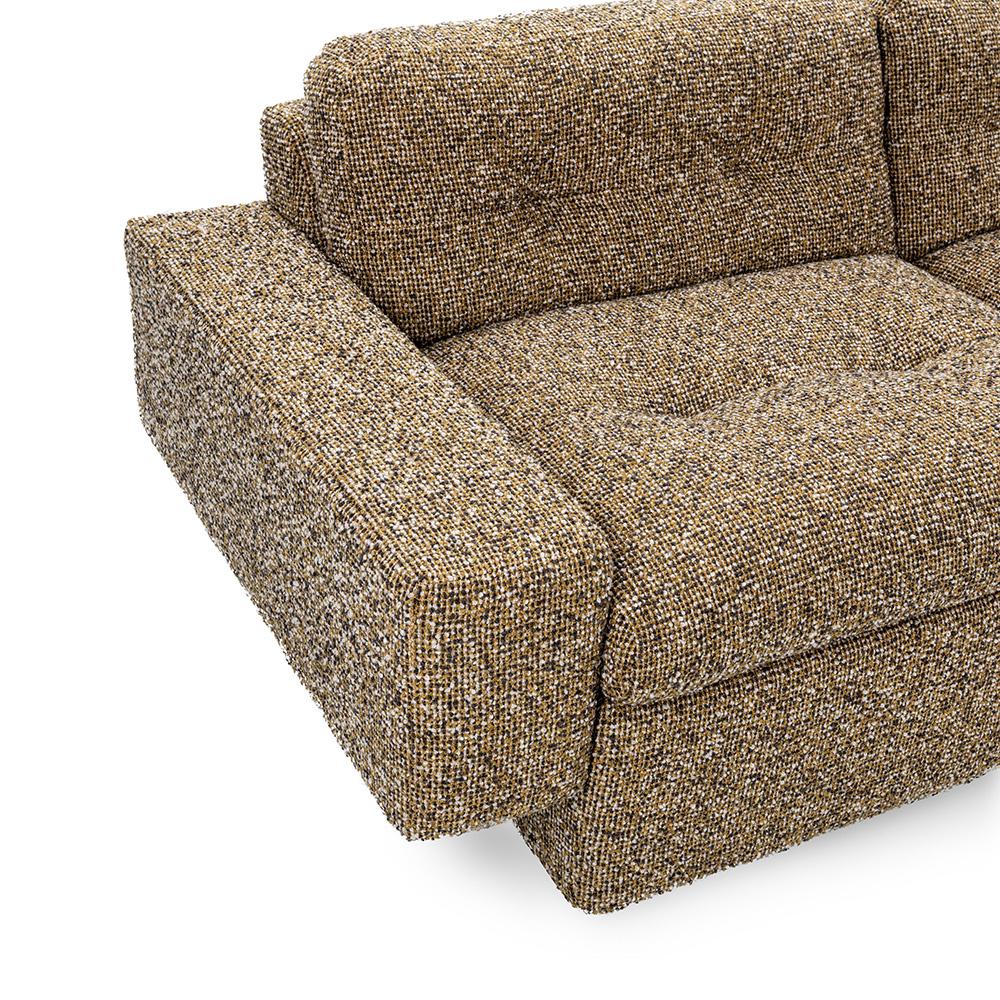 Classic Home  - Lucca 117in Upholstered Fabric Sofa in Honey Yellow - 6106SF16 veiw 5