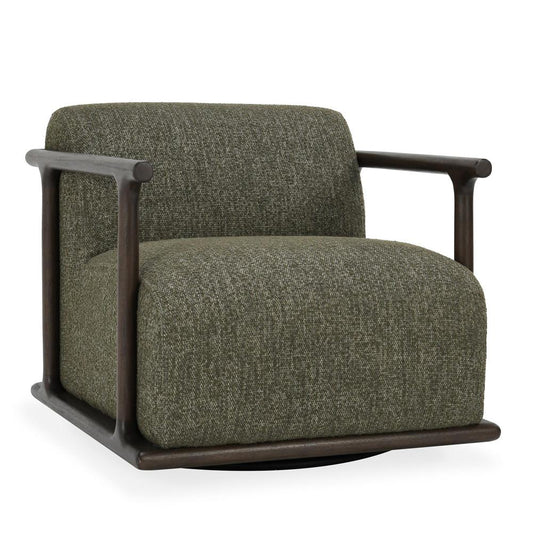 Classic Home - Lucia Mid-Century  Green Boucle Fabric Upholstered Swivel Accent Chair - 53004802 veiw 1