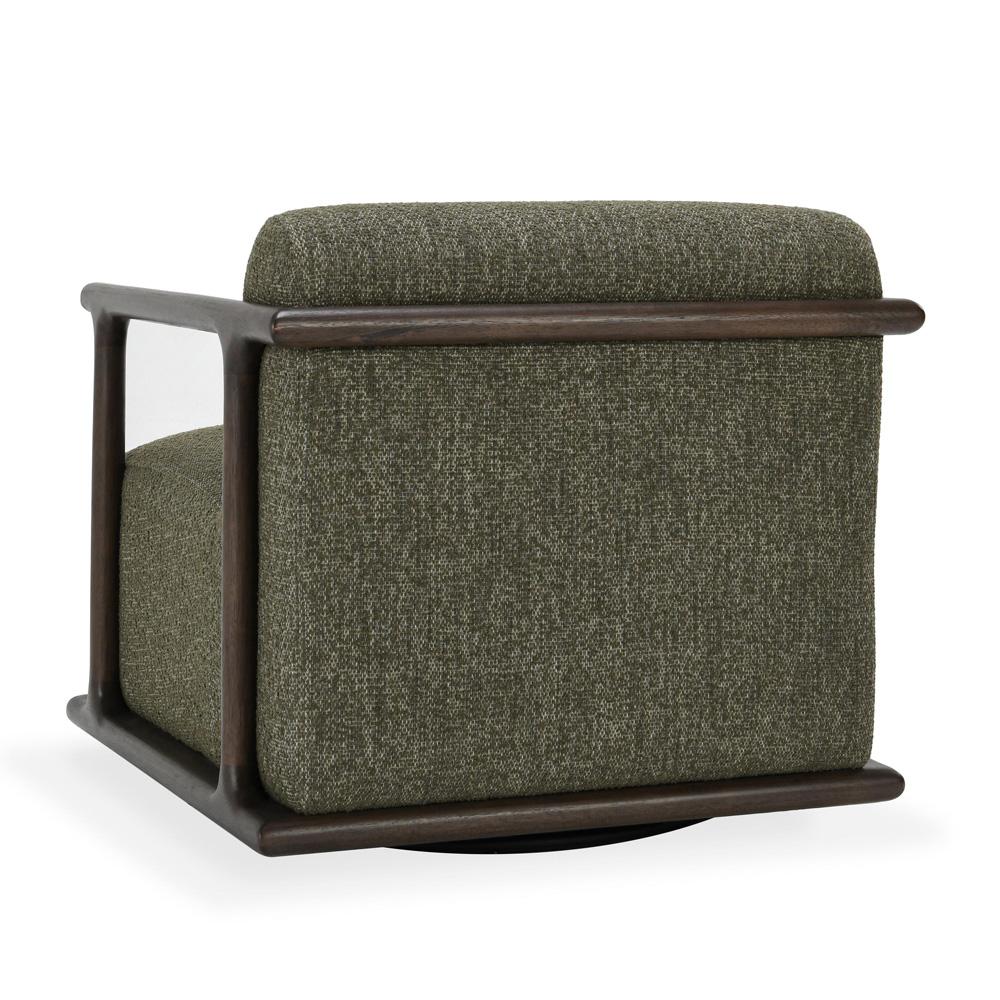 Classic Home - Lucia Mid-Century  Green Boucle Fabric Upholstered Swivel Accent Chair - 53004802 veiw 4