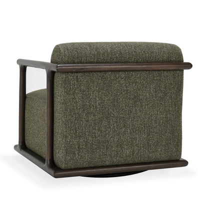 Classic Home - Lucia Mid-Century  Green Boucle Fabric Upholstered Swivel Accent Chair - 53004802 veiw 4