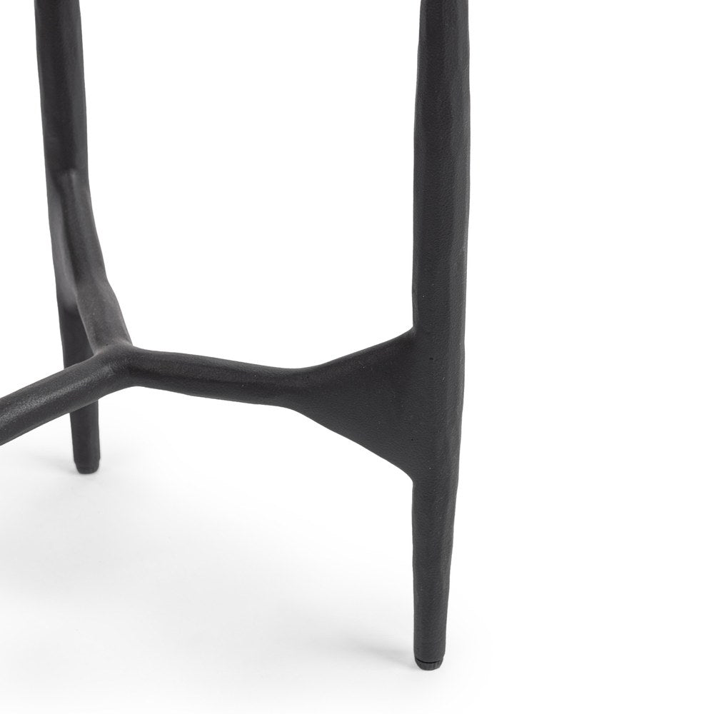 Classic Home - Luka Stone and Iron End Table - Charcoal Forge - 51012190 view 5
