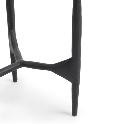 Classic Home - Luka Stone and Iron End Table - Charcoal Forge - 51012190 view 5