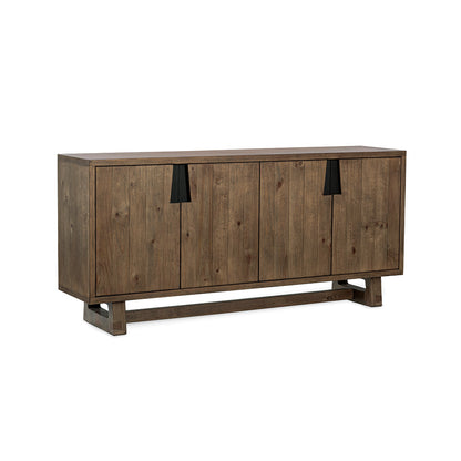 Classic Home - Lyra 78in Reclaimed Pine Wood Buffet Sideboard In Smoke Brown - 52004186 view 1