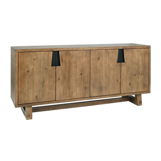 Classic Home - Lyra 78in Reclaimed Pine Wood Buffet Sideboard In Smoke Brown - 52004186 veiw 1
