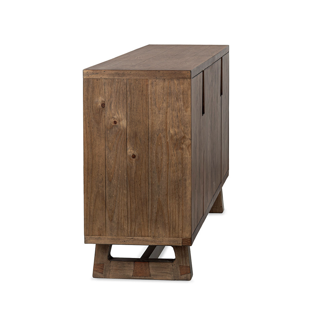 Classic Home - Lyra 78in Reclaimed Pine Wood Buffet Sideboard In Smoke Brown - 52004186 view 4