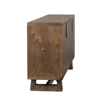 Classic Home - Lyra 78in Reclaimed Pine Wood Buffet Sideboard In Smoke Brown - 52004186 view 4