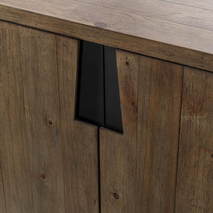 Classic Home - Lyra 78in Reclaimed Pine Wood Buffet Sideboard In Smoke Brown - 52004186 view 8