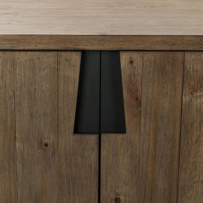 Classic Home - Lyra 78in Reclaimed Pine Wood Buffet Sideboard In Smoke Brown - 52004186 view 9