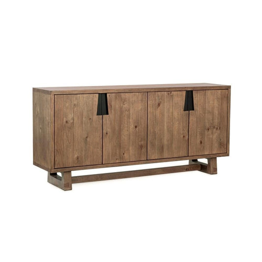 Classic Home - Lyra 78in Reclaimed Pine Wood Buffet Sideboard In Smoke Brown - 52004186 view 1