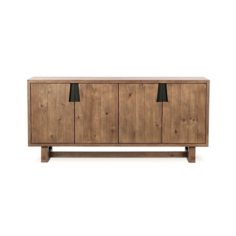 Classic Home - Lyra 78in Reclaimed Pine Wood Buffet Sideboard In Smoke Brown - 52004186 view 2