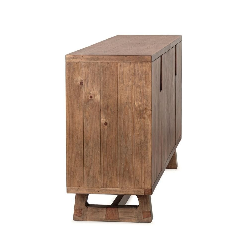 Classic Home - Lyra 78in Reclaimed Pine Wood Buffet Sideboard In Smoke Brown - 52004186 view 4