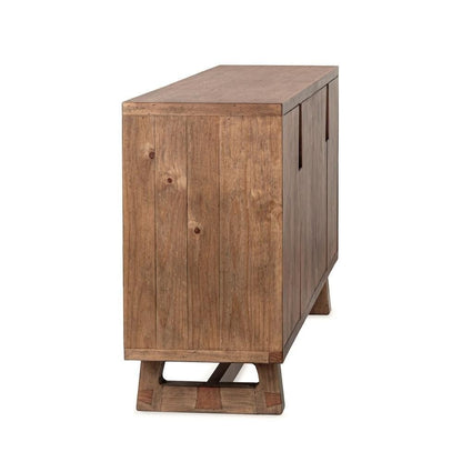 Classic Home - Lyra 78in Reclaimed Pine Wood Buffet Sideboard In Smoke Brown - 52004186 view 4