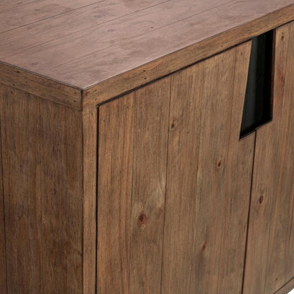 Classic Home - Lyra 78in Reclaimed Pine Wood Buffet Sideboard In Smoke Brown - 52004186 view 6