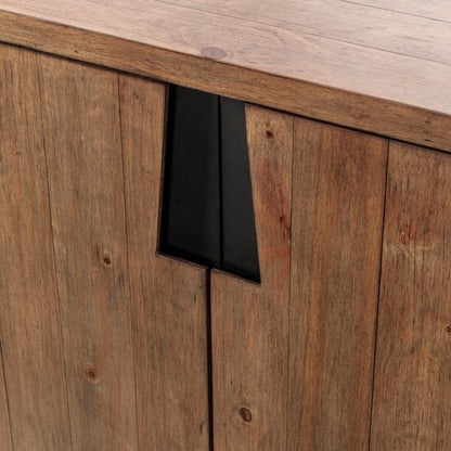 Classic Home - Lyra 78in Reclaimed Pine Wood Buffet Sideboard In Smoke Brown - 52004186 view 8
