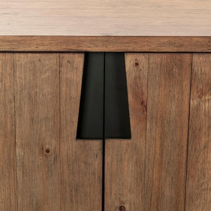 Classic Home - Lyra 78in Reclaimed Pine Wood Buffet Sideboard In Smoke Brown - 52004186 view 9