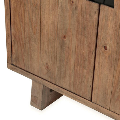 Classic Home - Lyra 78in Reclaimed Pine Wood Buffet Sideboard In Smoke Brown - 52004186 view 10