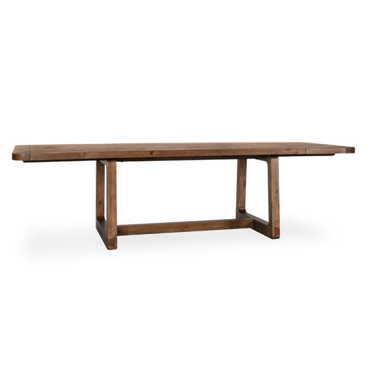 Classic Home - Lyra 80-110in Pine Wood Extendable Dining Table In Smoke Brown - 51031642 veiw 1