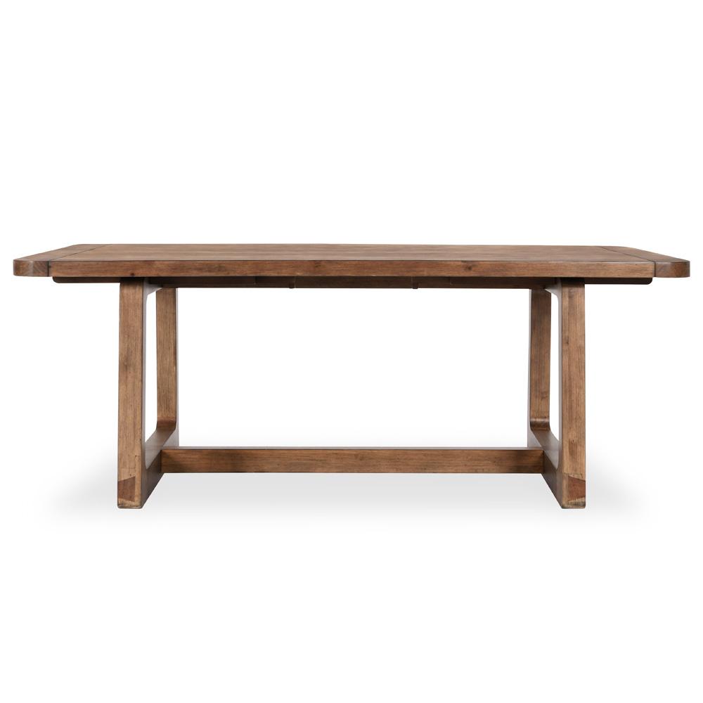 Classic Home - Lyra 80-110in Pine Wood Extendable Dining Table In Smoke Brown - 51031642 veiw 2
