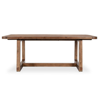 Classic Home - Lyra 80-110in Pine Wood Extendable Dining Table In Smoke Brown - 51031642 veiw 2