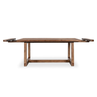 Classic Home - Lyra 80-110in Pine Wood Extendable Dining Table In Smoke Brown - 51031642 veiw 3