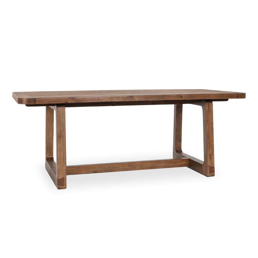 Classic Home - Lyra 80-110in Pine Wood Extendable Dining Table In Smoke Brown - 51031642 veiw 4