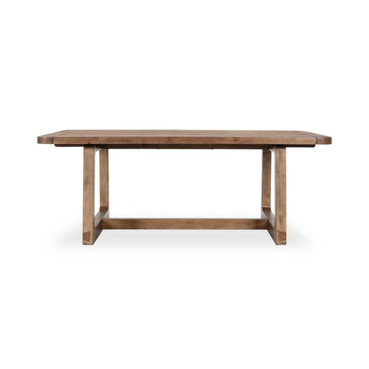 Classic Home - Lyra 80-110in Pine Wood Extendable Dining Table In Smoke Brown - 51031642 view 2