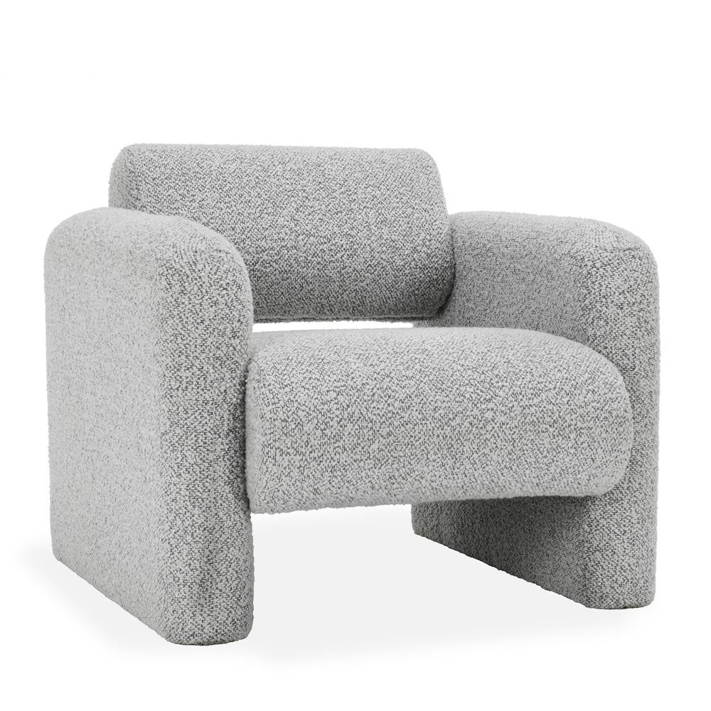 Classic Home - Marcel Boucle Fabric Accent Chair In Mercury Gray - 53004829 veiw 1
