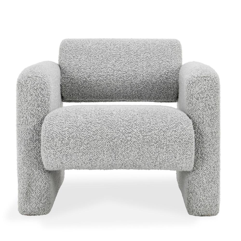 Classic Home - Marcel Boucle Fabric Accent Chair In Mercury Gray - 53004829 veiw 2