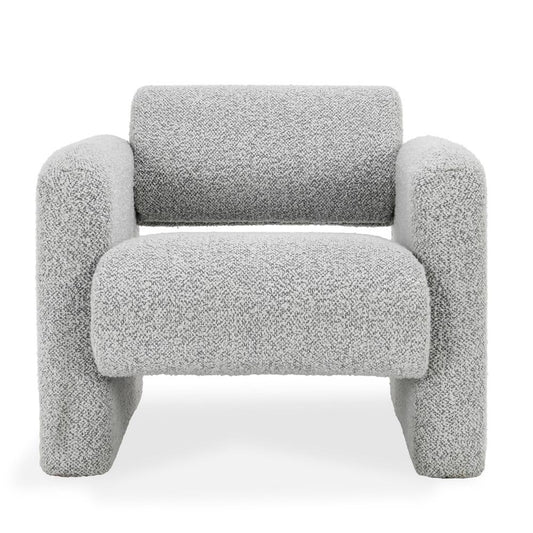 Classic Home - Marcel Boucle Fabric Accent Chair In Mercury Gray - 53004829 veiw 2