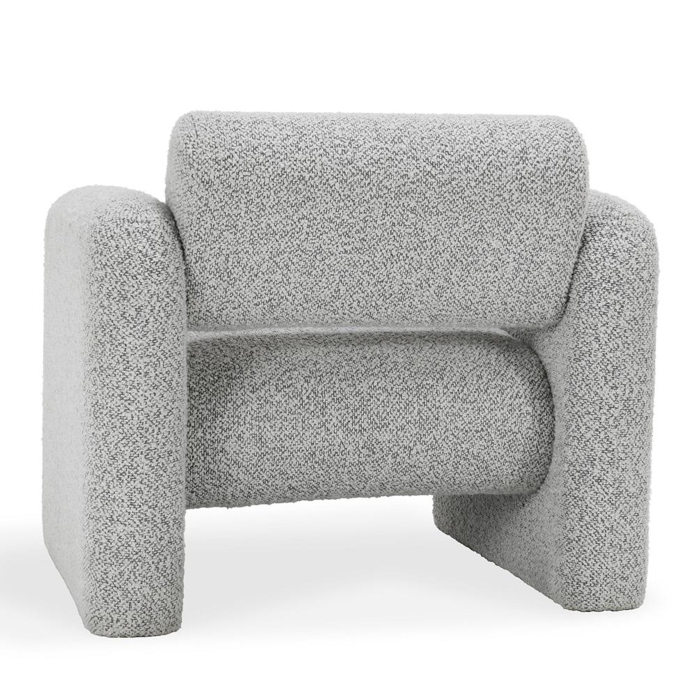 Classic Home - Marcel Boucle Fabric Accent Chair In Mercury Gray - 53004829 veiw 4