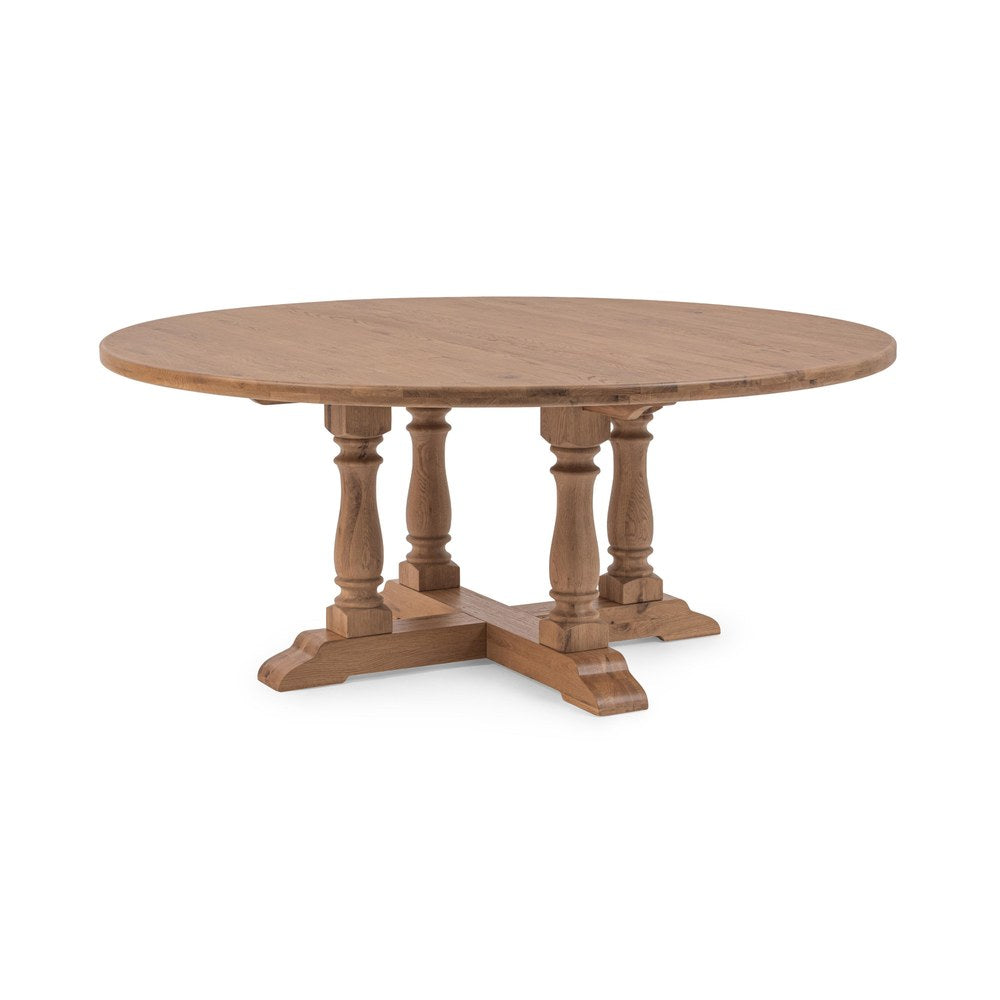 Classic Home - Marina Oak Wood Dining Table - Hampton Sand Natural - 51031913 view 2
