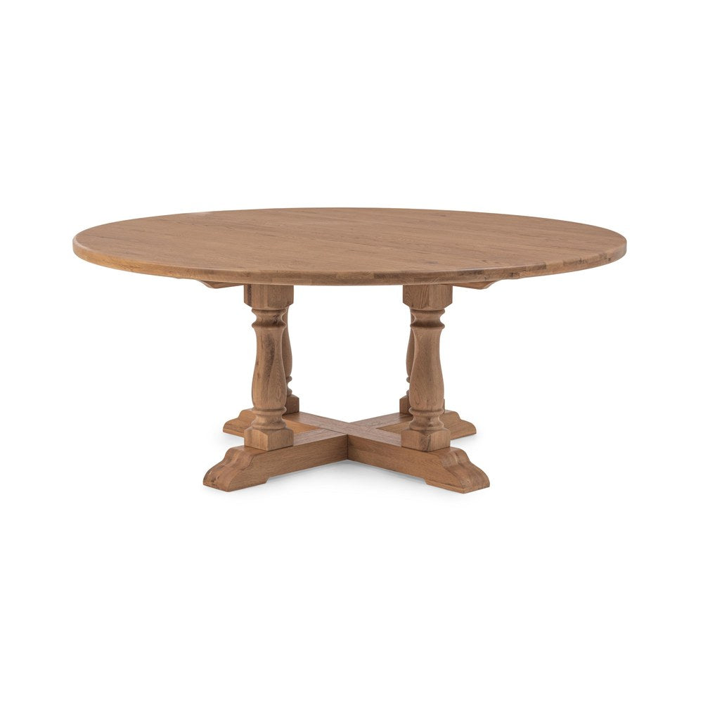Classic Home - Marina Oak Wood Dining Table - Hampton Sand Natural - 51031913 view 3