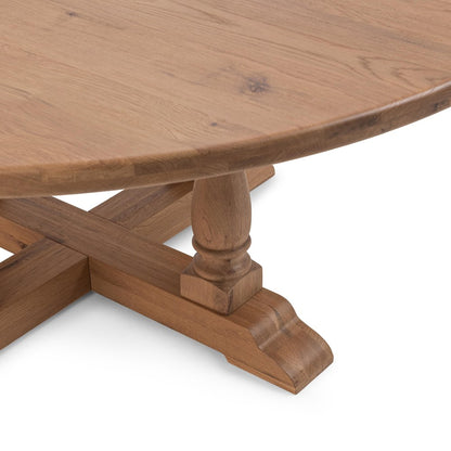 Classic Home - Marina Oak Wood Dining Table - Hampton Sand Natural - 51031913 view 4