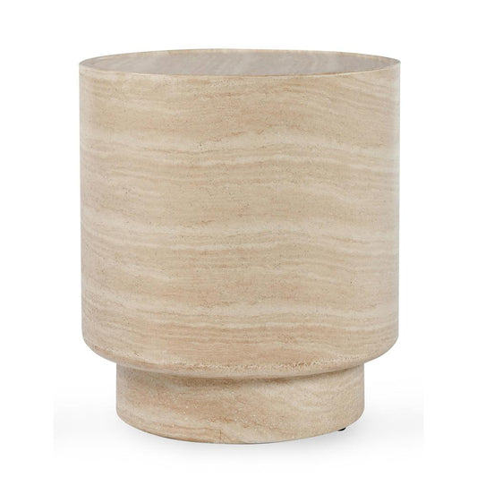 Classic Home - Mckenna Round Stone Outdoor End Table In Beige - 51031625 veiw 1
