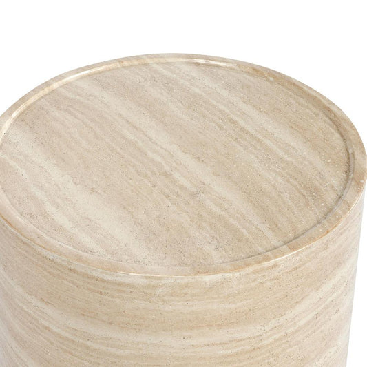 Classic Home - Mckenna Round Stone Outdoor End Table In Beige - 51031625 veiw 2