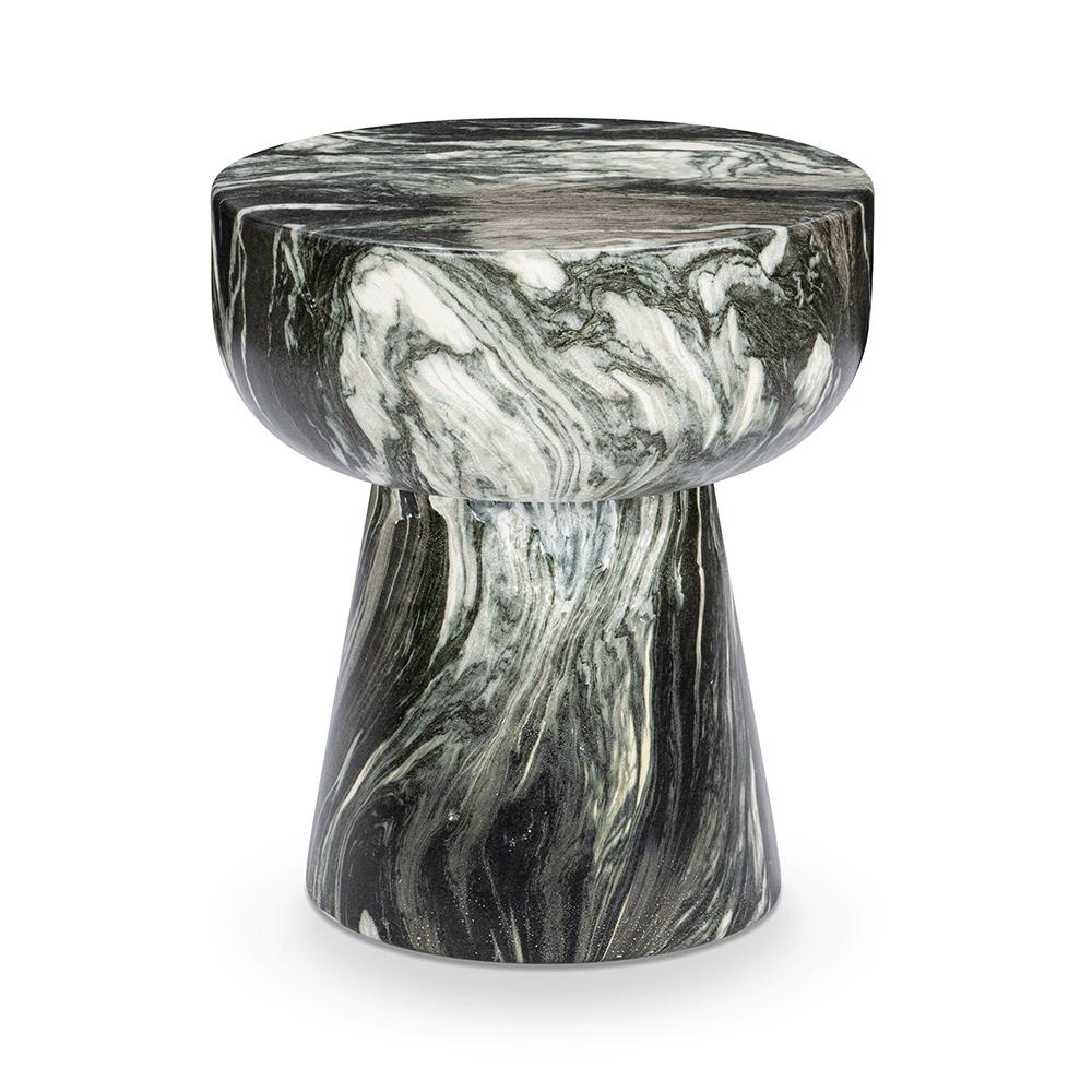 Classic Home  - Merz Outdoor Concrete Stool - Green - 53006311 veiw 3