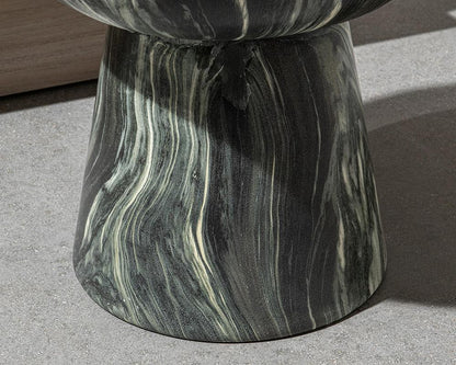 Classic Home  - Merz Outdoor Concrete Stool - Green - 53006311 veiw 9