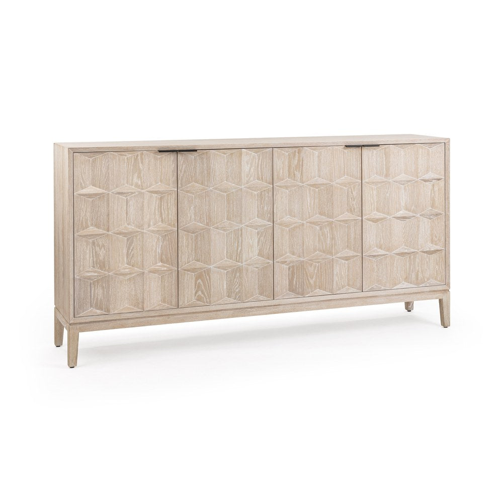 Classic Home - Mira Oak Wood Sideboard Buffet - Soft Ash - 52004671 view 1