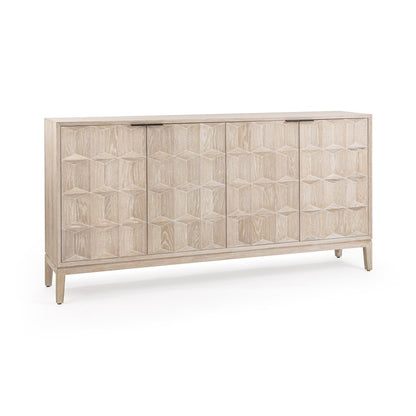 Classic Home - Mira Oak Wood Sideboard Buffet - Soft Ash - 52004671 view 1